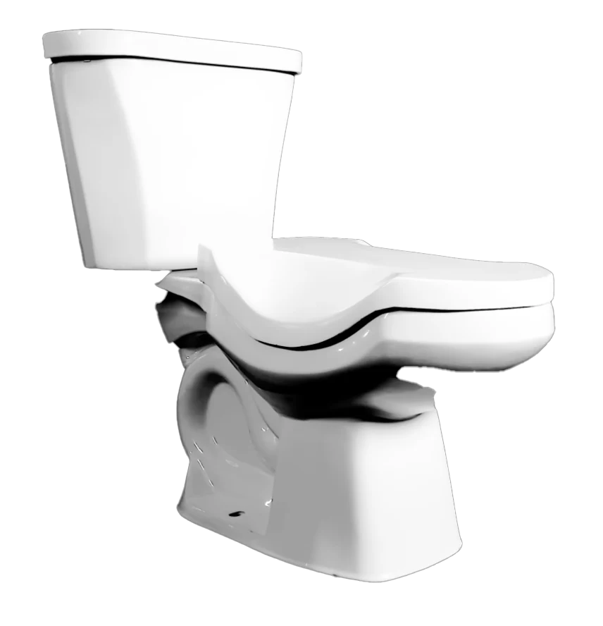 WC KISSON ERGO CURVE C/ASIENTO BLANCO – KIT