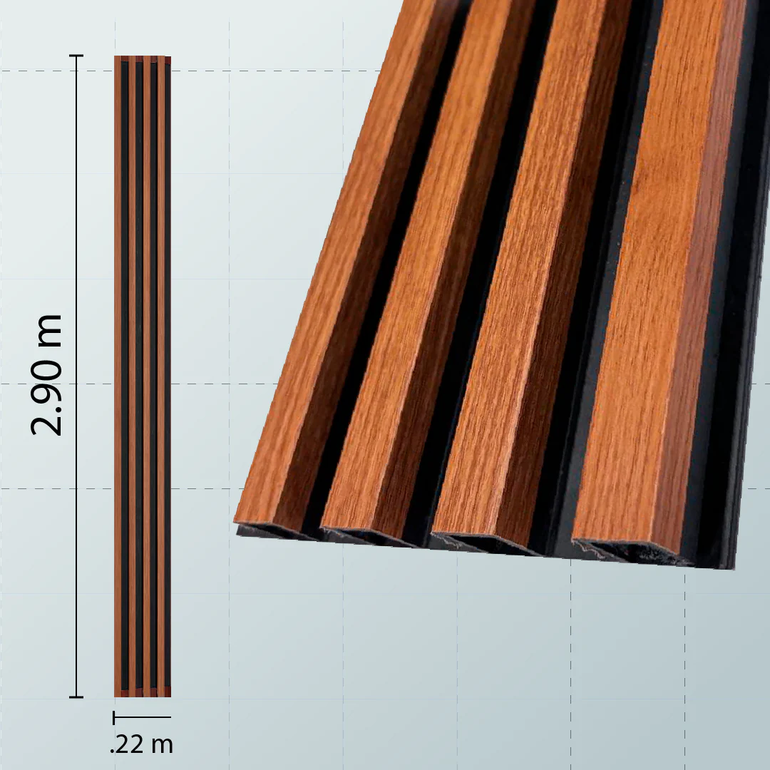 PANEL TENDENZZA WPC-06 FORESTA MARRONE 16.8 cm x 290 cm x 2.40 cm - Image 4