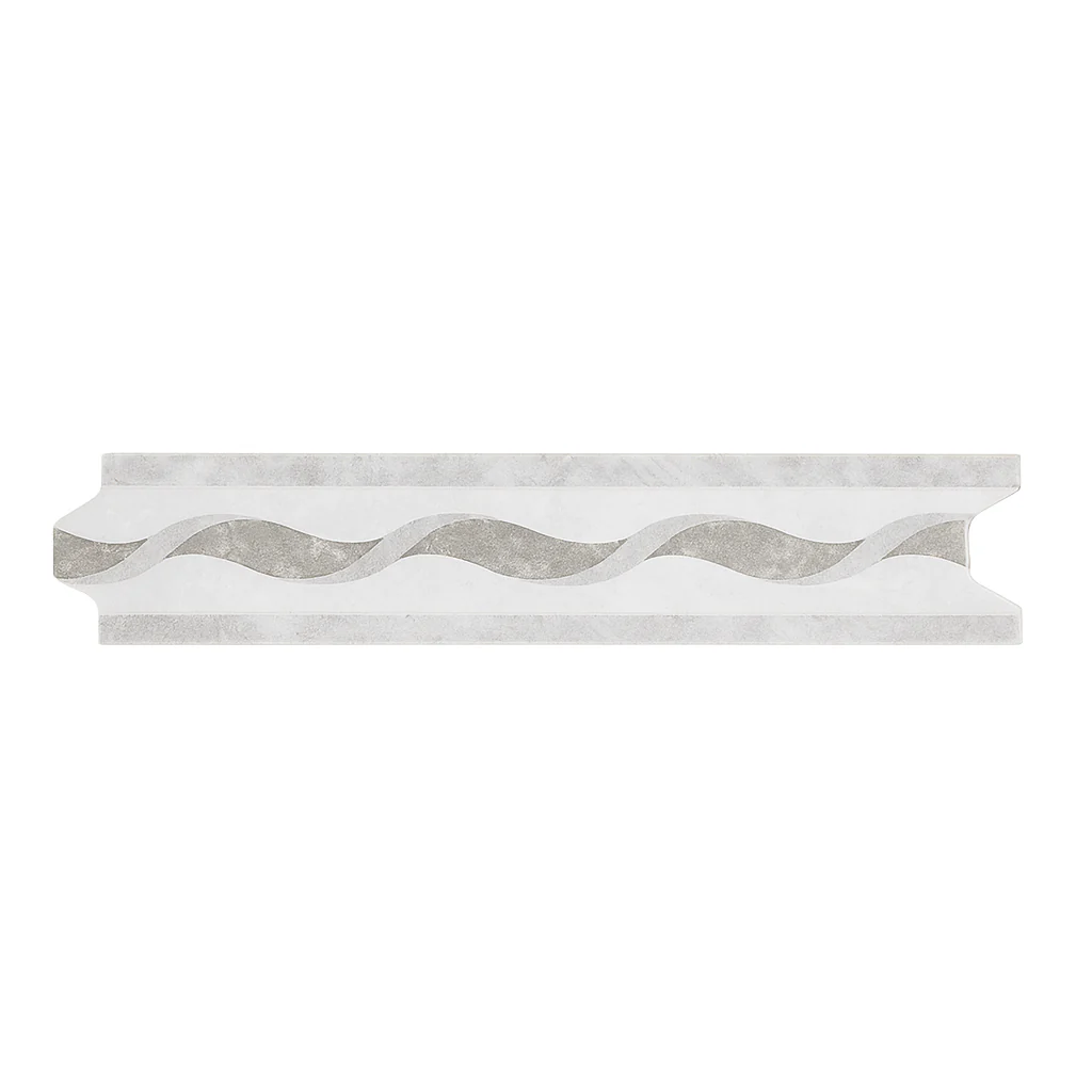 ZOCLO TURIN 8 CM X 40 CM GRIS